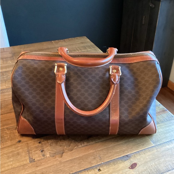 Authentic vintage, Celine Macadam travel tote, Boston bag. - Picture 3 of 14